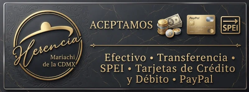 Mariachi en la Ciudad de México Coyoacán Tlalpan Mariachi Aceptamos pago con tarjeta de crédito